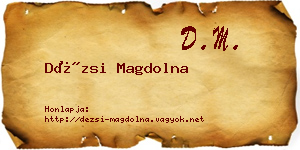 Dézsi Magdolna névjegykártya