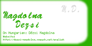 magdolna dezsi business card
